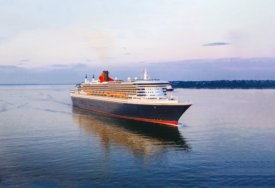 Freuen Sie sich auf eine luxuriöse Kreuzfahrt an Bord der Queen Mary 2.