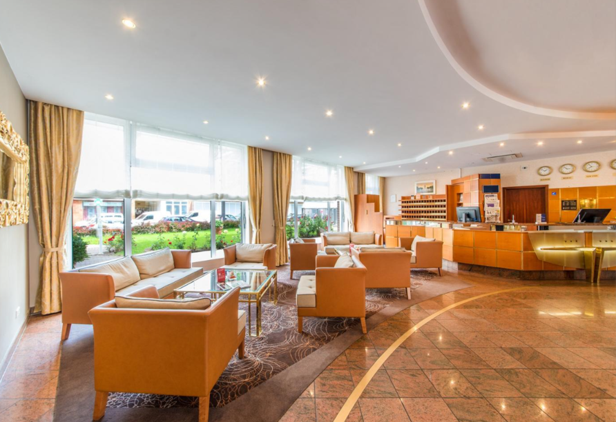 Der Lobbybereich des Best Western Plus Delta Park Hotels