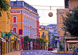 Die bunten Straßen der charmanten Küstenstadt Opatija  