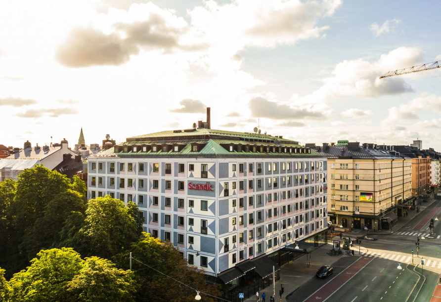 Außenansicht des Beispielhotels Scandic Hotel Malmen