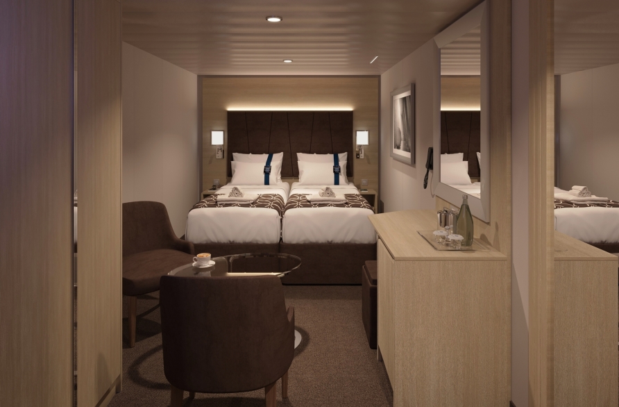 Beispiel einer Innenkabine an Bord der MSC World Europa