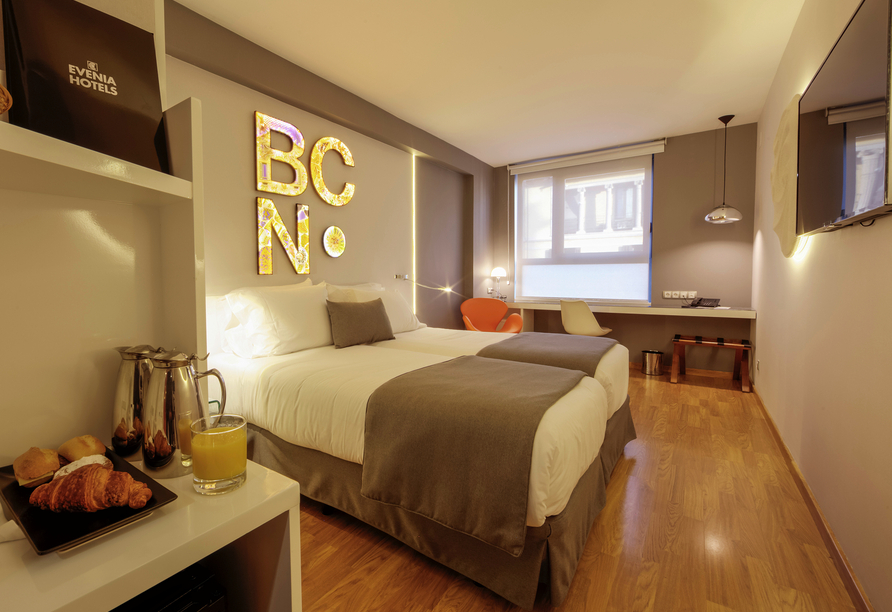 Beispiel eines Doppelzimmers im Hotel Evenia Rosselló