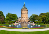 Das Wahrzeichen von Mannheim – der Wasserturm