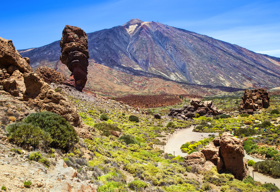Der Nationalpark El Teide ist nicht weit vom Hotel entfernt und bietet eine außergewöhnliche Kulisse.