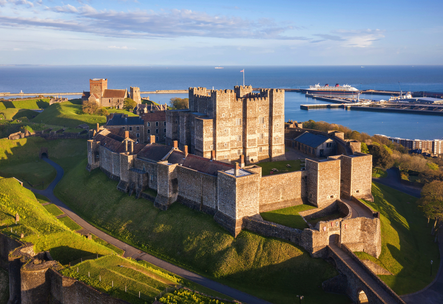 Dover Castle ist ein beliebtes Ausflugsziel.