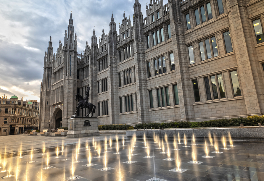 Das Marischal College ist wohl das bekannteste und eindrucksvollste Gebäude der Granit-Stadt.