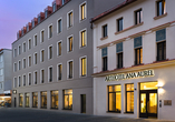 Das Hotel in der Regensburger Innenstadt ist eine Hommage an den Stadtgründer Marc Aurel.
