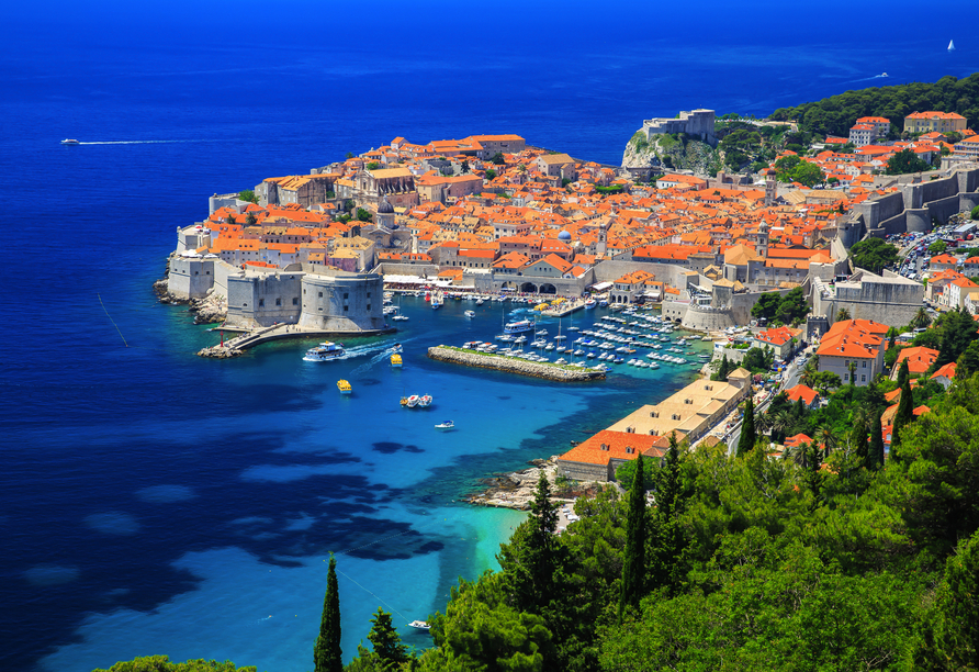 Panoramablick auf Dubrovnik