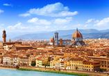 Florenz erwartet Sie mit dem prächtigen Dom, der Ponte Vecchio und bedeutenden Zeugnissen der Renaissance.