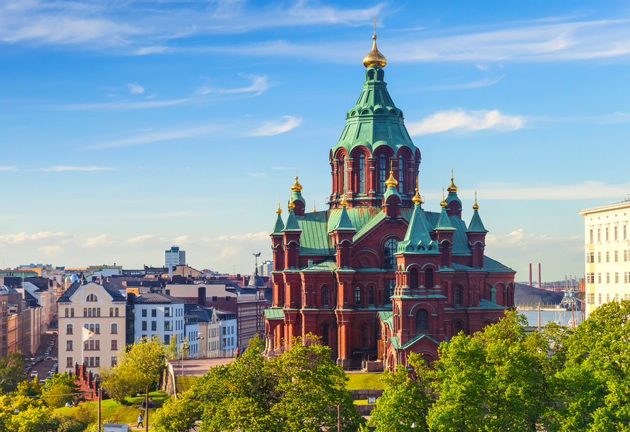Die Uspenski-Kathedrale ist eines der beliebtesten Wahrzeichen Helsinkis.