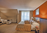 Beispiel eines Doppelzimmers Komfort Plus im Kormoran Wellness Medical Spa