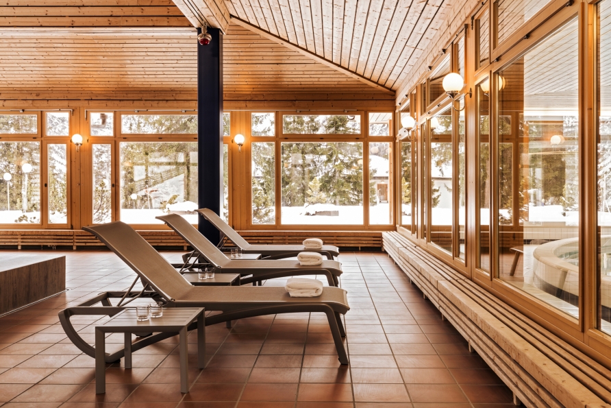 Entspannung pur erwartet Sie im Wellnessbereich des Hotels.