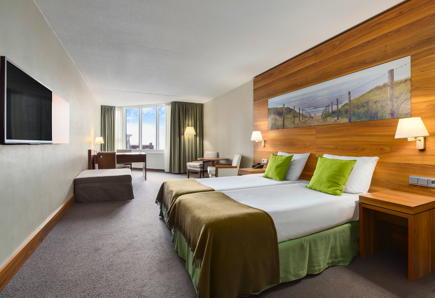 Beispiel eines Doppelzimmers Superior im NH Hotel Zandvoort