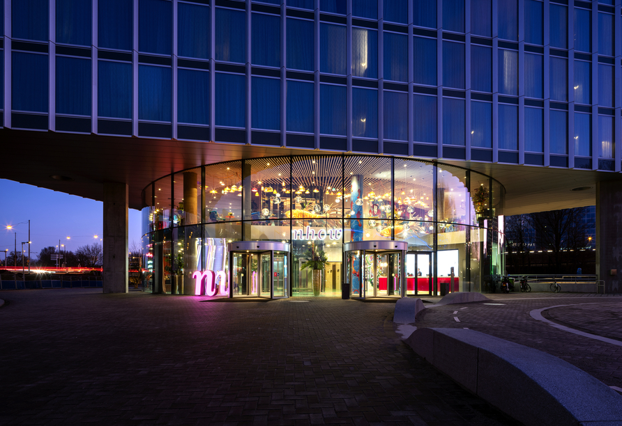 Der Eingangsbereich des nhow Amsterdam RAI