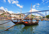 Vor und nach Ihrer Kreuzfahrt auf dem Douro genießen Sie ausreichend Zeit in einer der schönsten Städte Portugals – Porto.