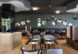 Das Restaurant erwartet Sie in einem modernen und zugleich edlen Ambiente.