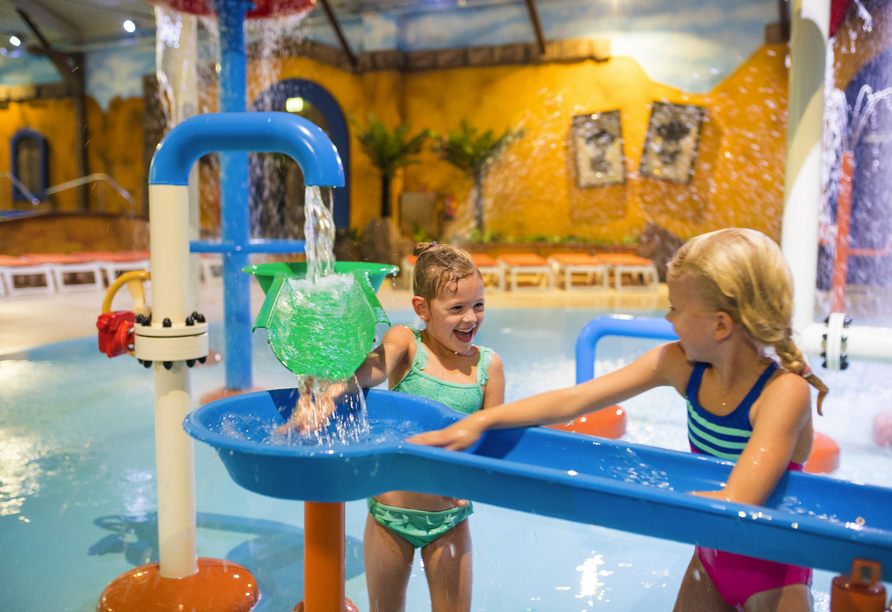 Der Indoor-Wasserspielplatz wird Ihre Kinder begeistern!
