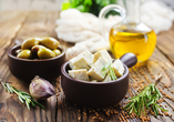 Vielerorts können Sie das berühmte Olivenöl der Region ganz frisch probieren!