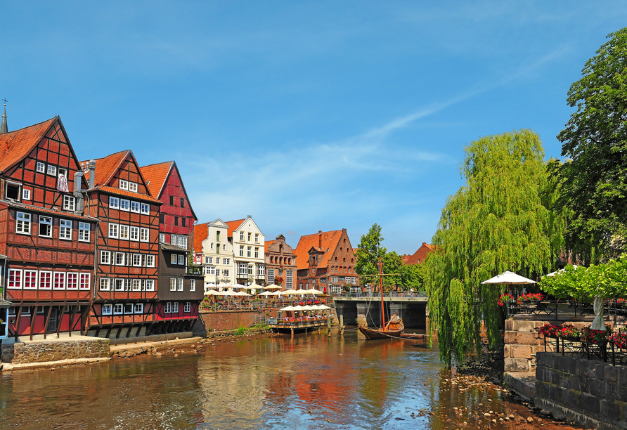 Der historische Stintmarkt in Lüneburg