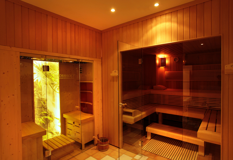 Tiefenentspannung in der hoteleigenen Sauna