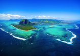 Mauritius aus der Vogelperspektive