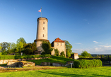 Bereits vor 1250 erbaut, gilt die Sparrenburg heute als Wahrzeichen Bielefelds.