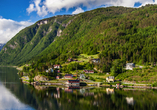 Der kleine Ort Ulvik in Norwegen