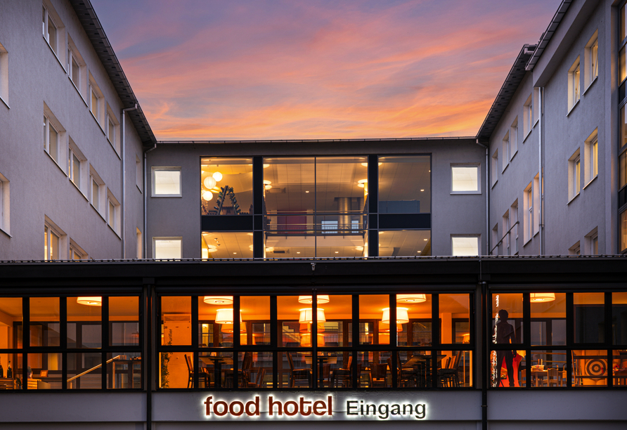 Außenansicht des food hotels Neuwied