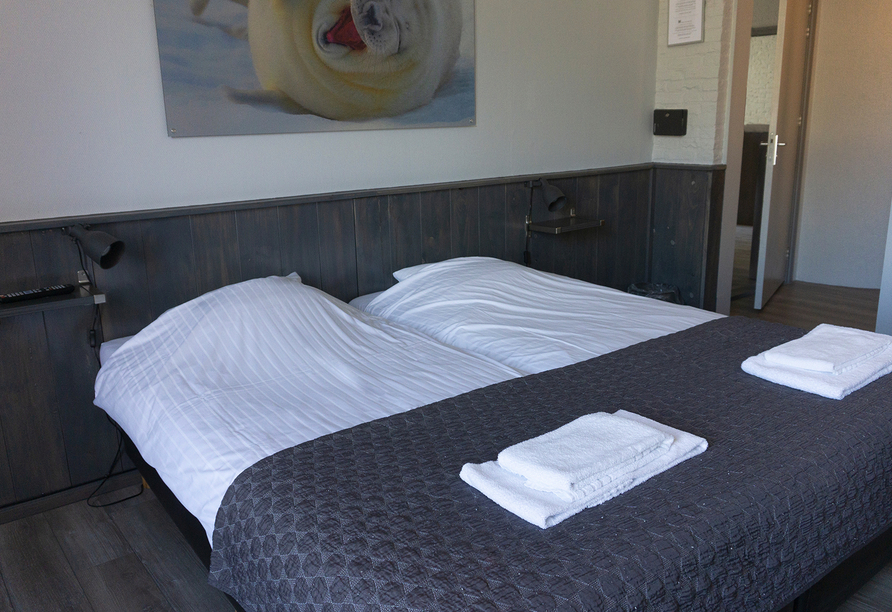 Beispiel eines Doppelzimmers im Hotel Waddengenot