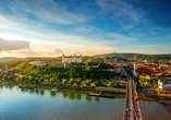 Blick auf die slowakische Hauptstadt Bratislava 