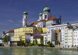 Die historische Altstadt von Passau mit dem Dom