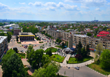 Das Stadtzentrum von Giurgiu