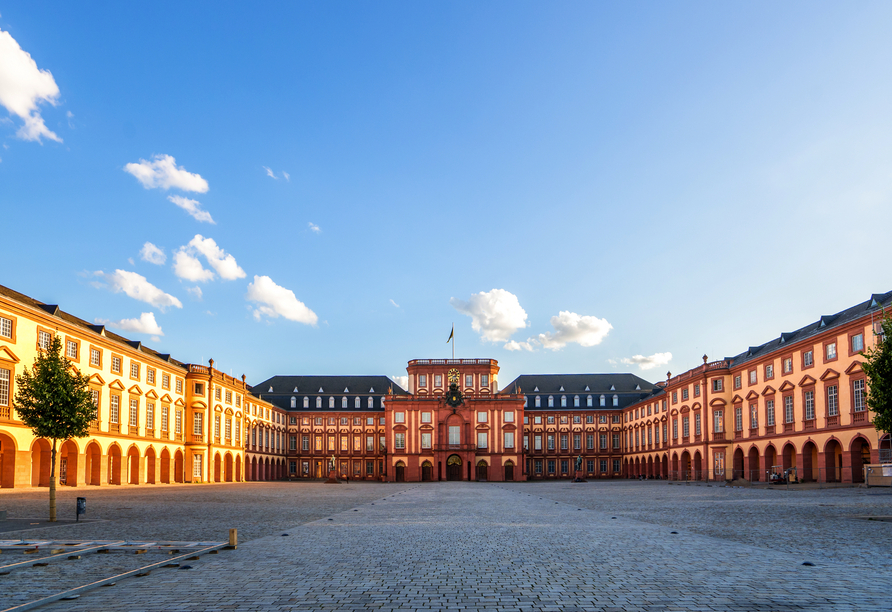 Das Barockschloss in Mannheim ist das größte in Deutschland.