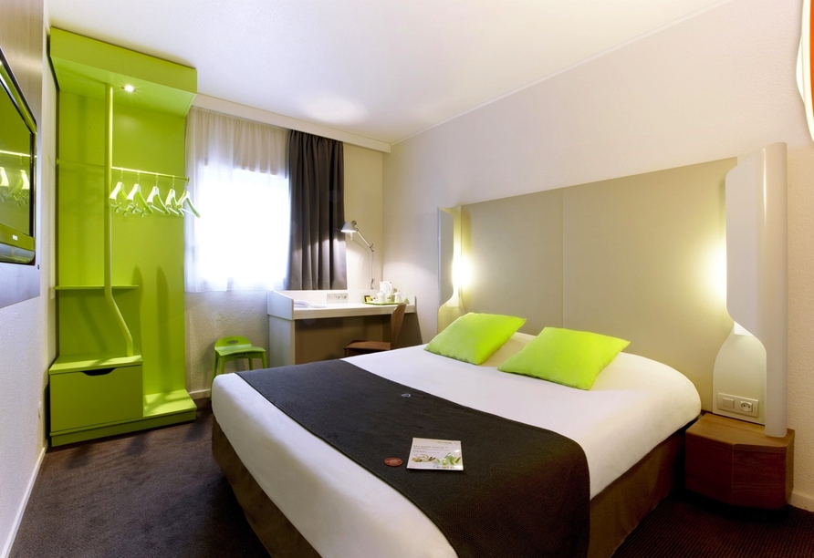 Beispiel eines Doppelzimmers im Hotel Campanile Porte D'Italie
