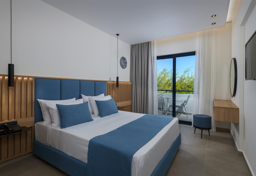 Beispiel eines Doppelzimmers Gartenblick im Hotel Blue Sea Holiday Village