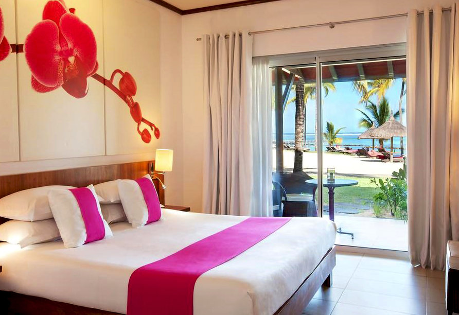 Beispiel eines Doppelzimmers im Hotel Tamassa Bel Ombre auf Mauritius