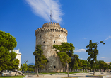Während Ihres Ausflugs nach Thessaloniki sehen Sie unter anderem den Weißen Turm.