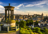 Freuen Sie sich auf die wunderschöne mittelalterliche Stadt Edinburgh.