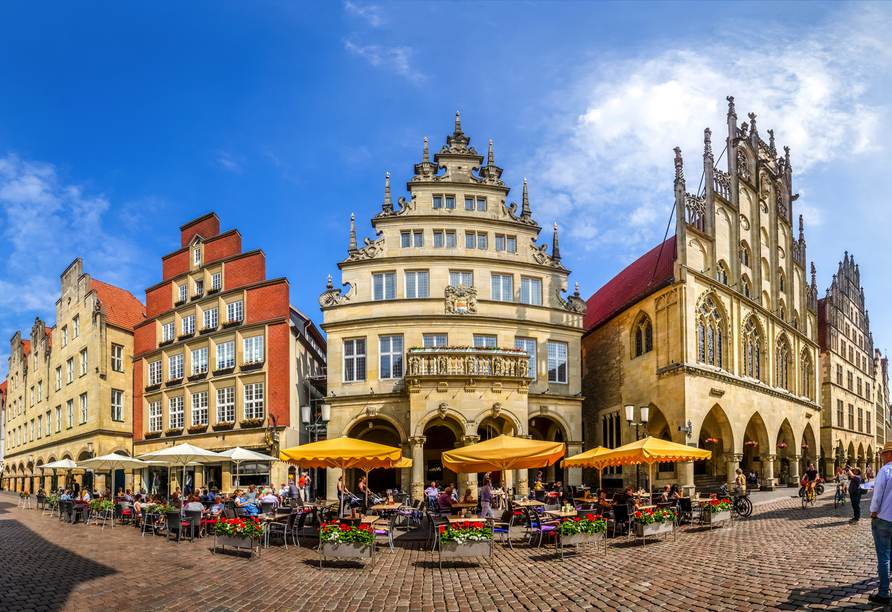 Das Herzstück der Münsteraner Altstadt bildet der Prinzipialmarkt.