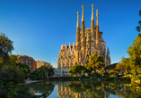 Die atemberaubende Kirche Sagrada Família ist nur eine der vielen Sehenswürdigkeiten, die Sie in Barcelona erwarten.
