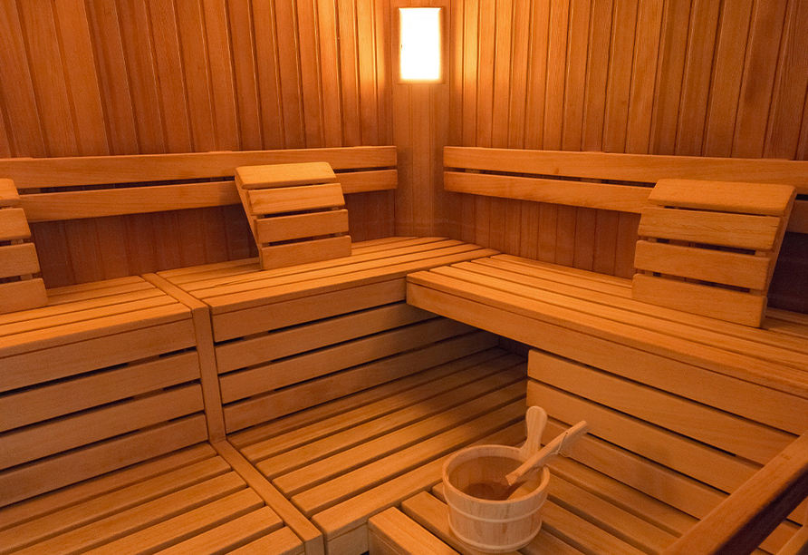 Entspannen Sie in der Sauna Ihres Hotels Fior di Bosco.