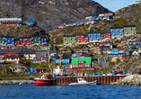 Natürlicher Hafen in Qaqortoq von Südgrönland