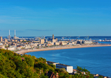Le Havre in der Normandie beeindruckt mit einem klar strukturierten Stadtbild, das zum UNESCO-Welterbe gehört.
