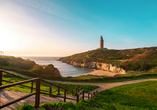 Das Wahrzeichen der Stadt A Coruña: Der Herkulesturm gilt als ältester Leuchtturm der Welt.