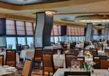 Das Panorama-Restaurant an Bor der MSC Meraviglia