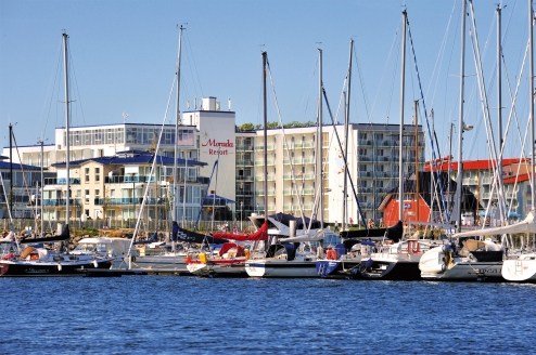 Das Morada Resort Kühlungsborn liegt in direkter Nähe des Yachthafens.