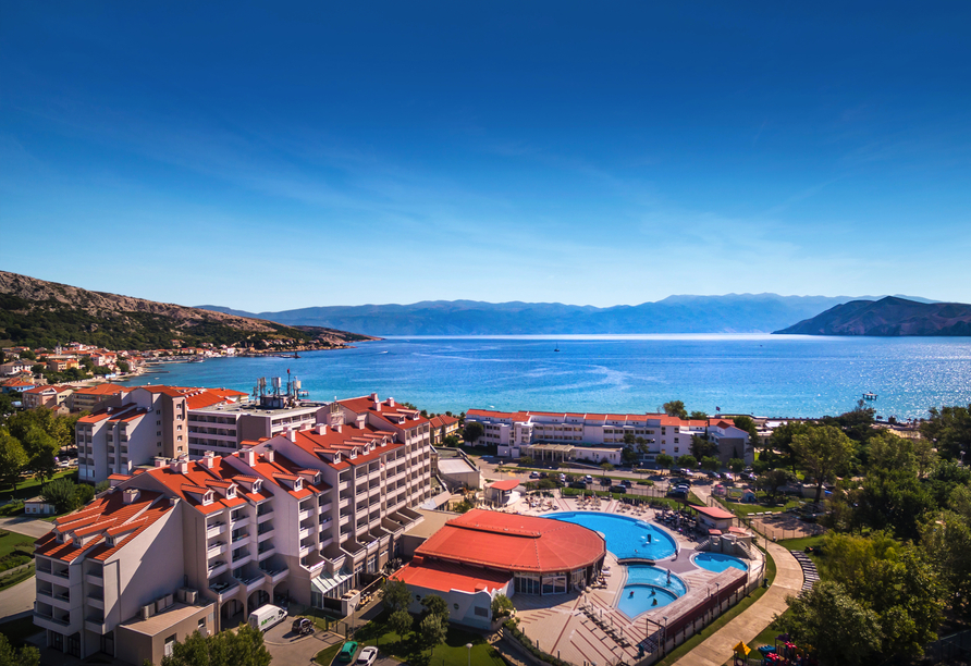 Das Corinthia Baška Sunny Hotel by Valamar heißt Sie herzlich willkommen!