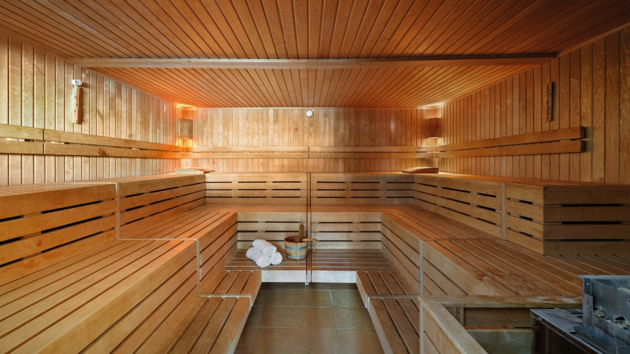Auch eine Bio-Sauna ist vorhanden.