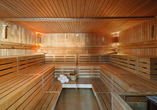 Auch eine Bio-Sauna ist vorhanden.