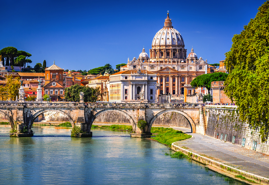 ... oder sich zu einem Tagesausflug in die ewige Stadt Rom aufmachen.